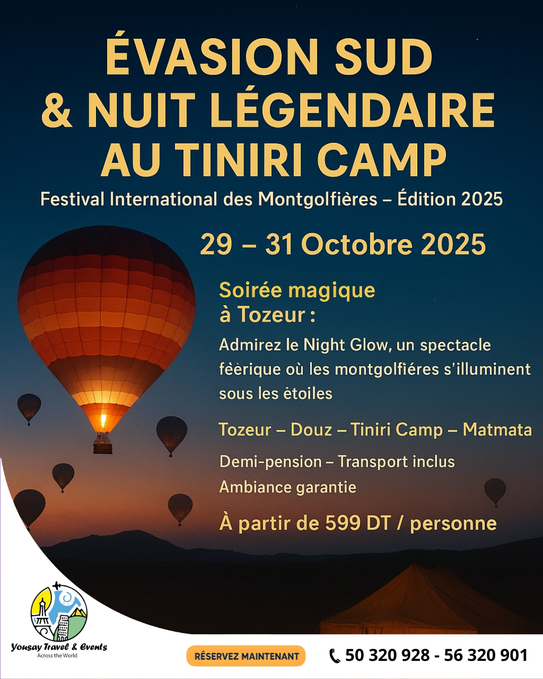  Évasion Sud & Nuit Légendaire au TINIRI CAMP 